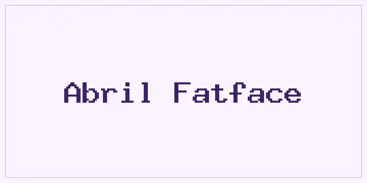 Abril Fatface font mockup