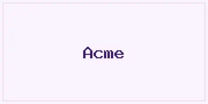 Acme font mockup