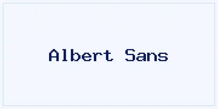 Albert Sans font mockup