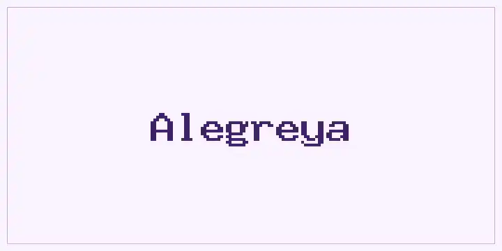 Alegreya font mockup