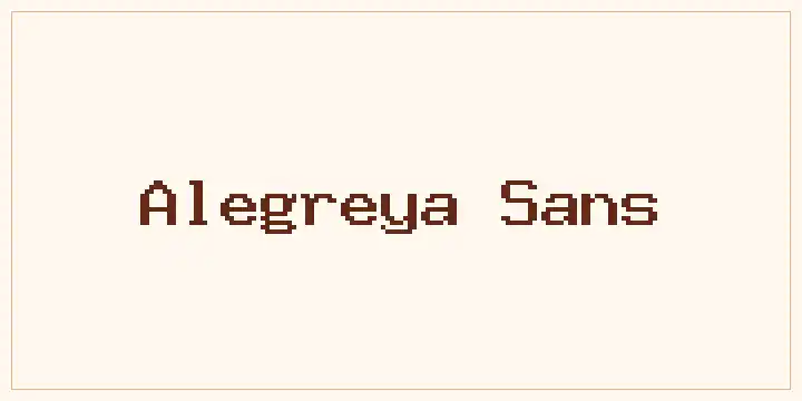 Alegreya Sans font mockup