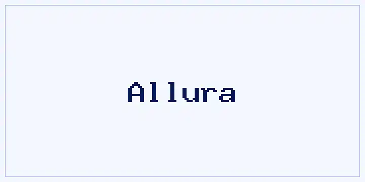 Allura font mockup