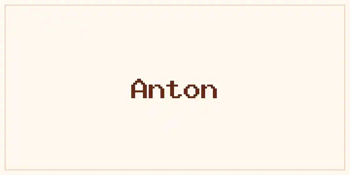 Anton font mockup