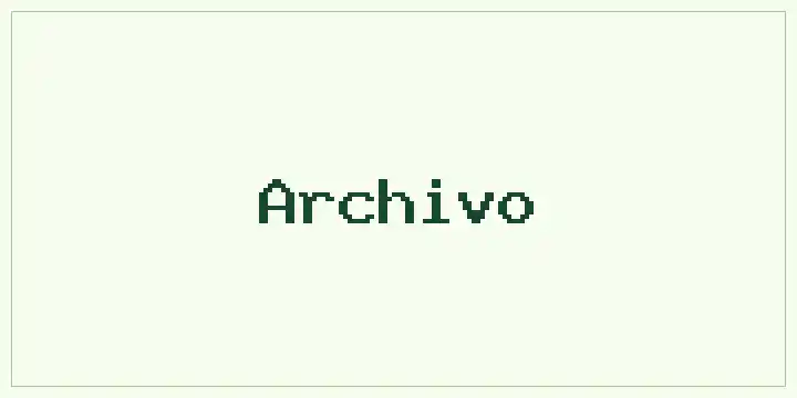 Archivo font mockup