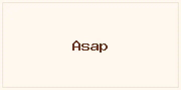 Asap font mockup
