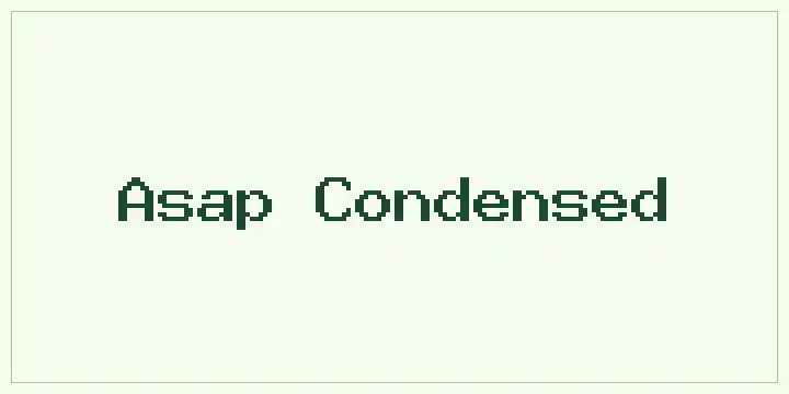 Asap Condensed font mockup