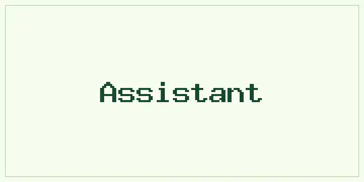 Assistant font mockup