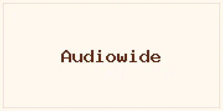 Audiowide font mockup