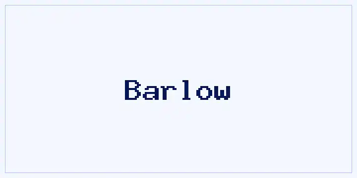 Barlow font mockup
