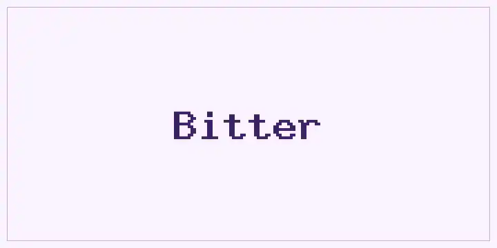 Bitter font mockup