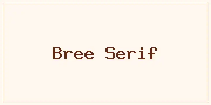 Bree Serif font mockup