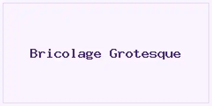 Bricolage Grotesque font mockup