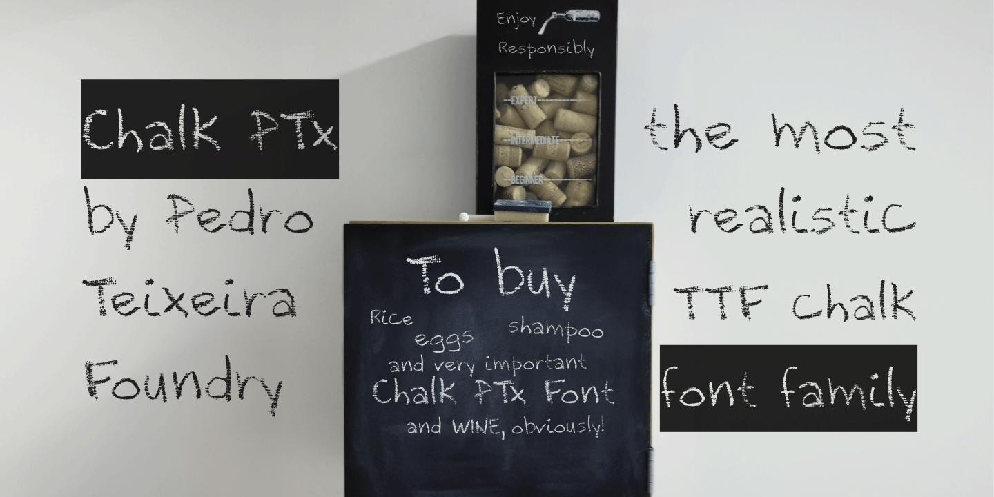 Chalk PTx font mockup