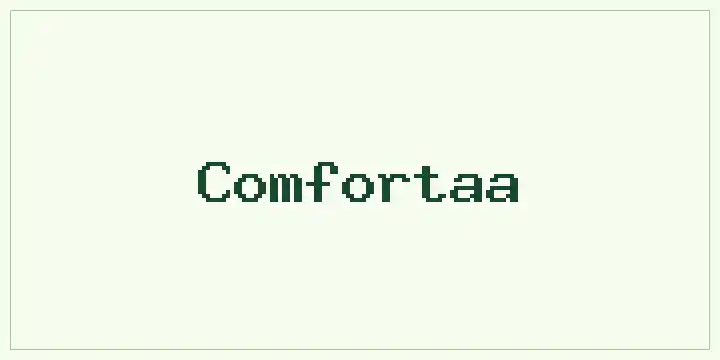 Comfortaa font mockup