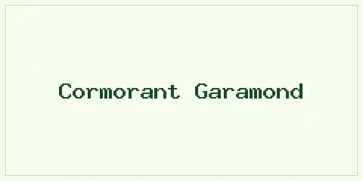 Cormorant Garamond font mockup