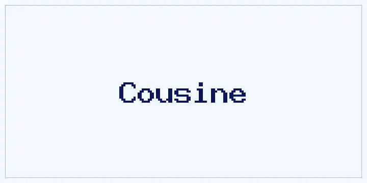 Cousine font mockup