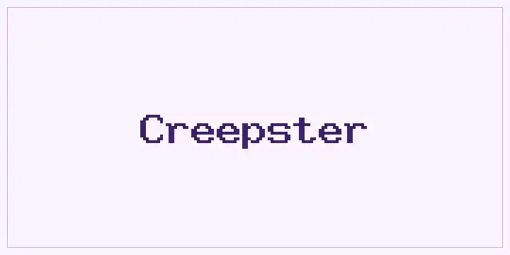Creepster font mockup