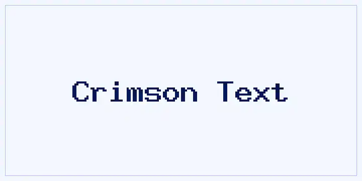 Crimson Text font mockup