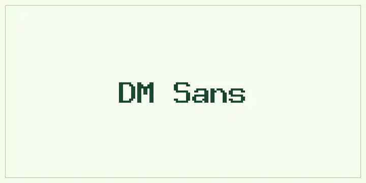 DM Sans font mockup
