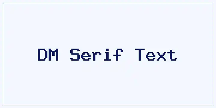 DM Serif Text font mockup
