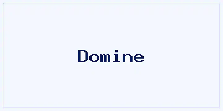 Domine font mockup
