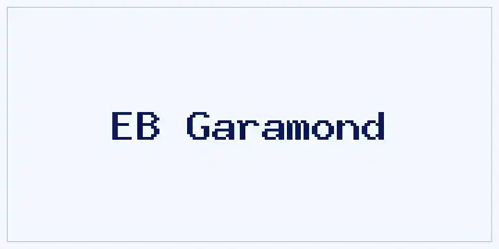 EB Garamond font mockup