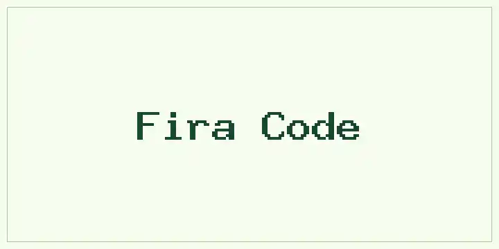 Fira Code font mockup
