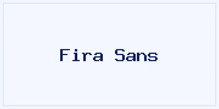 Fira Sans font mockup