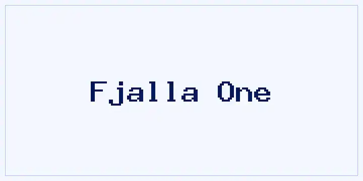 Fjalla One font mockup
