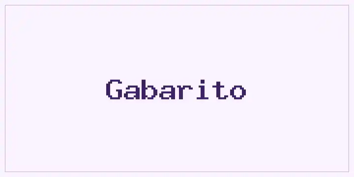 Gabarito font mockup