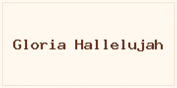 Gloria Hallelujah font mockup