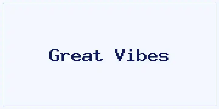 Great Vibes font mockup