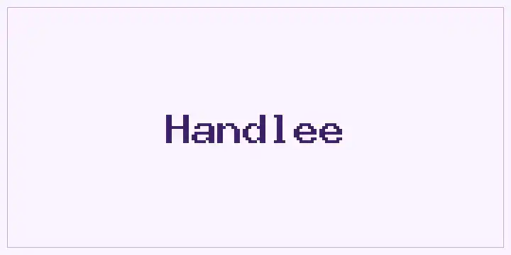 Handlee font mockup
