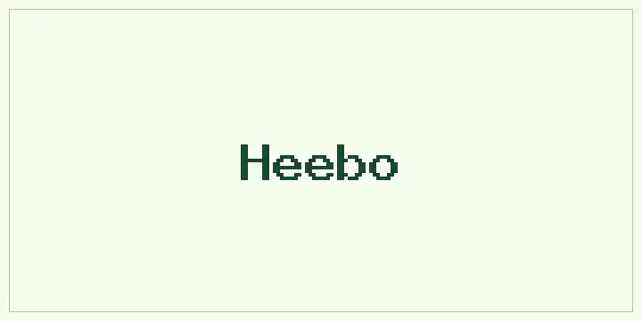 Heebo font mockup