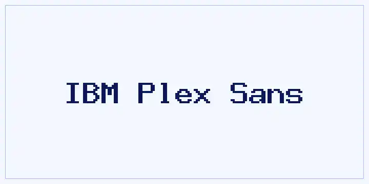 IBM Plex Sans font mockup
