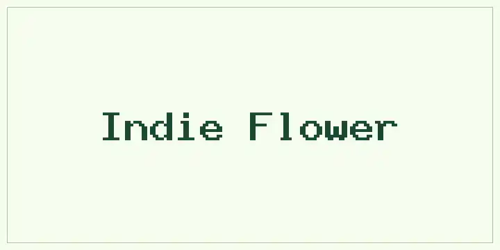 Indie Flower font mockup