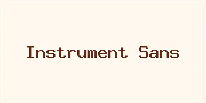 Instrument Sans font mockup
