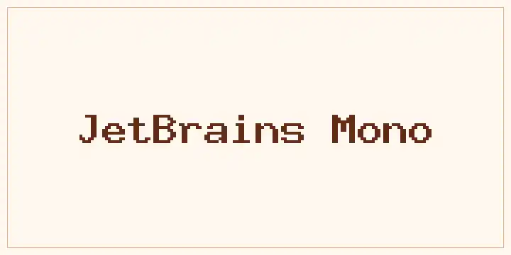JetBrains Mono font mockup
