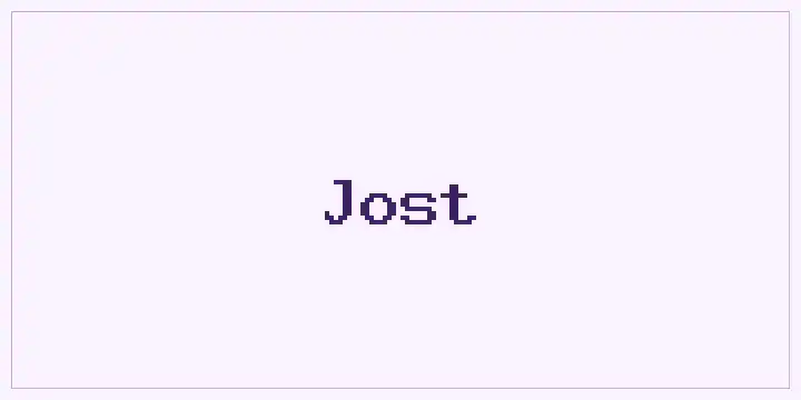Jost font mockup