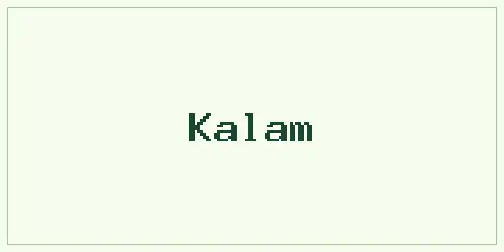 Kalam font mockup
