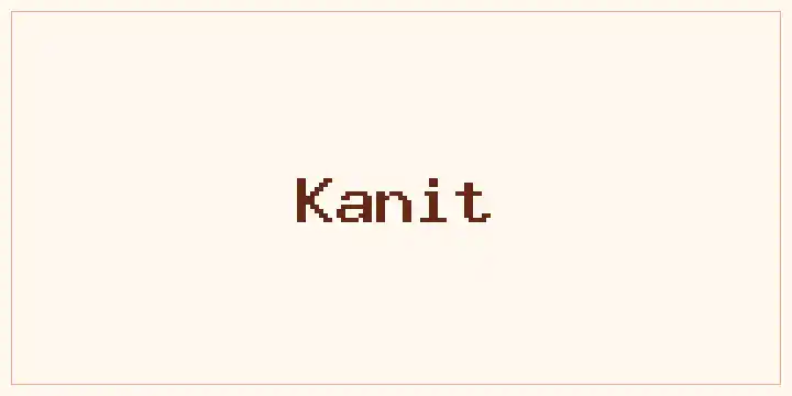 Kanit font mockup