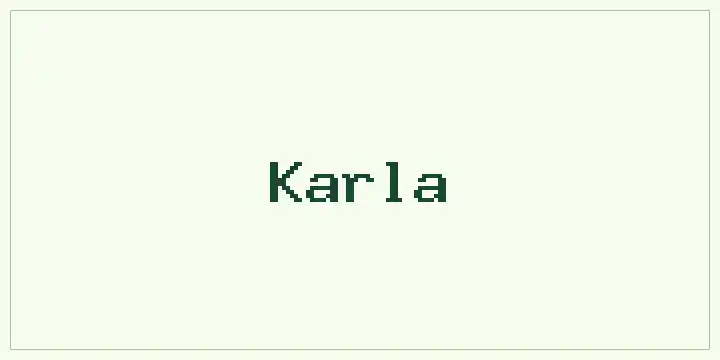 Karla font mockup