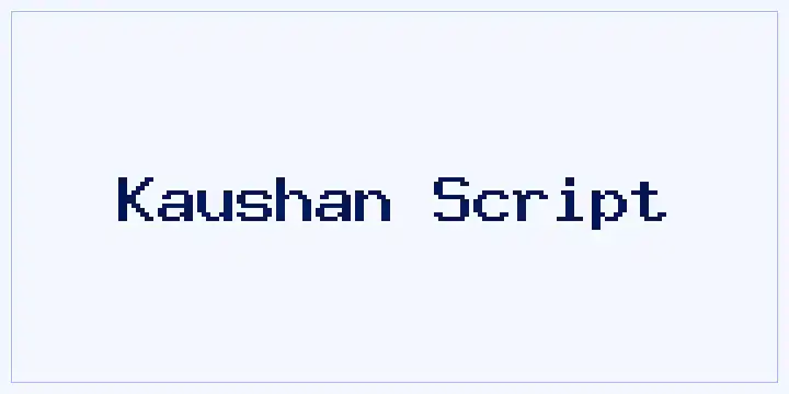 Kaushan Script font mockup