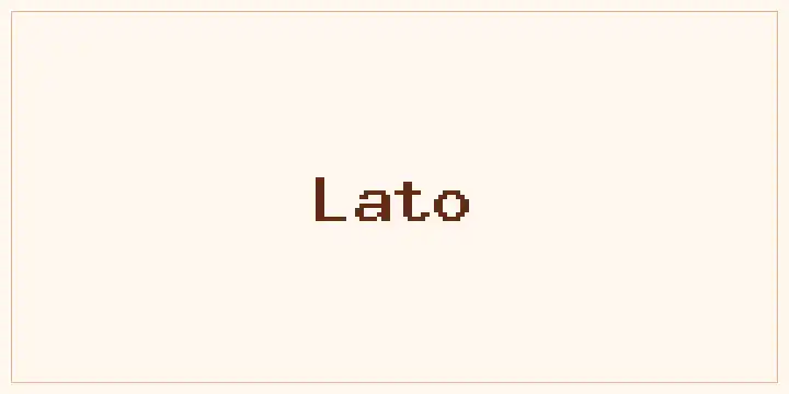 Lato font mockup
