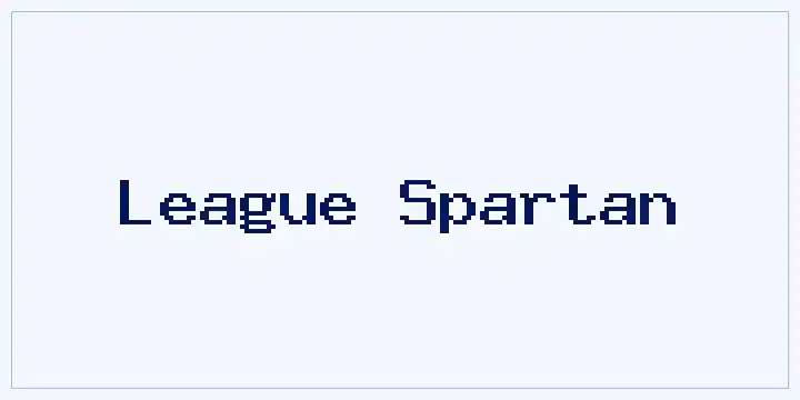 League Spartan font mockup