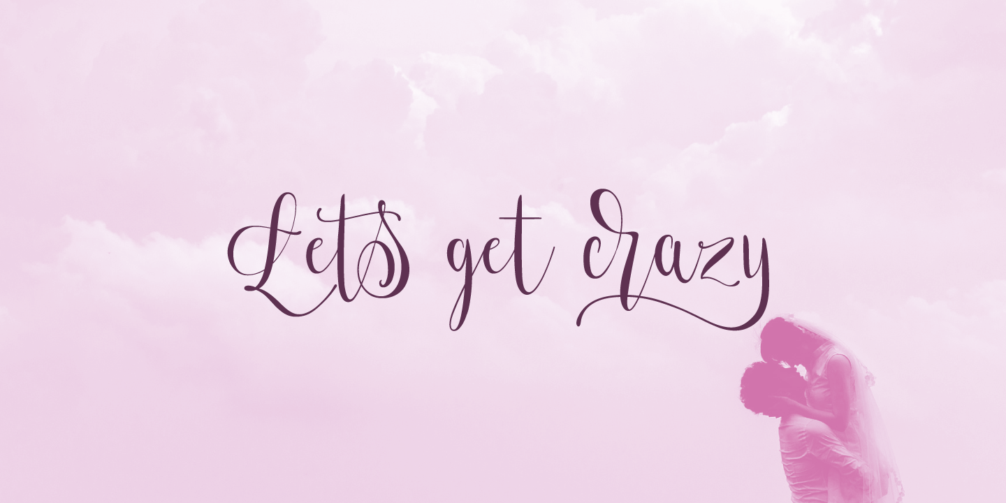 Lets get crazy font mockup