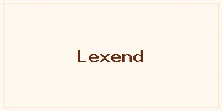 Lexend font mockup