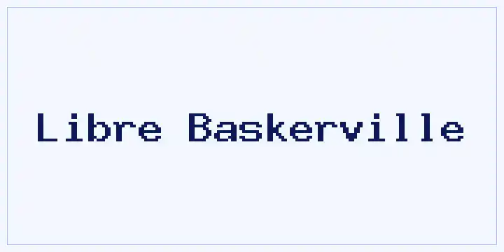 Libre Baskerville font mockup