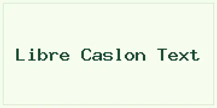 Libre Caslon Text font mockup