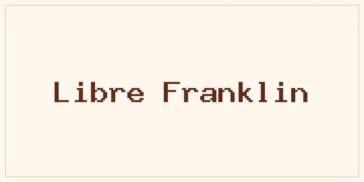 Libre Franklin font mockup